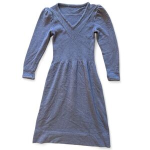 Vintage 1980s Knit Mauve Dress